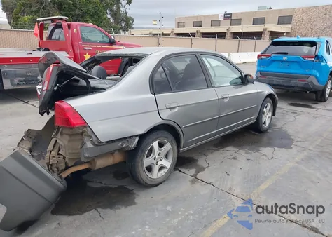 2004 Honda Civic Ex из США, поврежденный, VIN 2HGES26744H510449